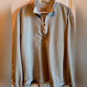 True Grit Men's Zip-Up Sweater - Light Tan